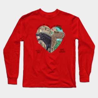 Two Wolves: Honey Badger & Capybara Long Sleeve T-Shirt